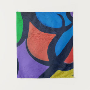 Tenture Peinture abstraite multicolore