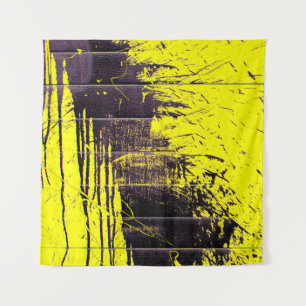 Tenture Peinture abstraite noire goutte sur un oeil brilla