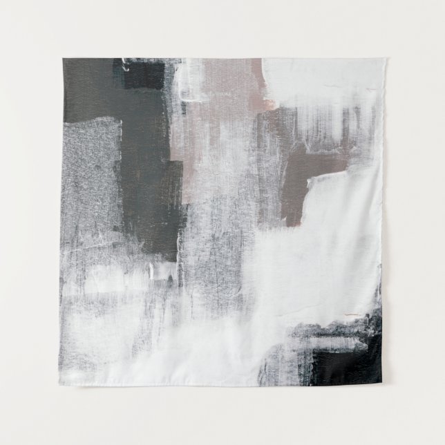 Tenture Peinture Abstraite. OEuvre d'art tendance peinte à (Devant)