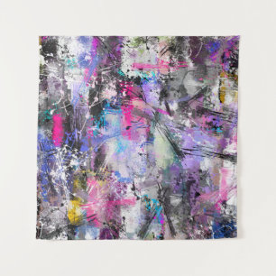 Tenture Peinture colorée Grungy Abstraite