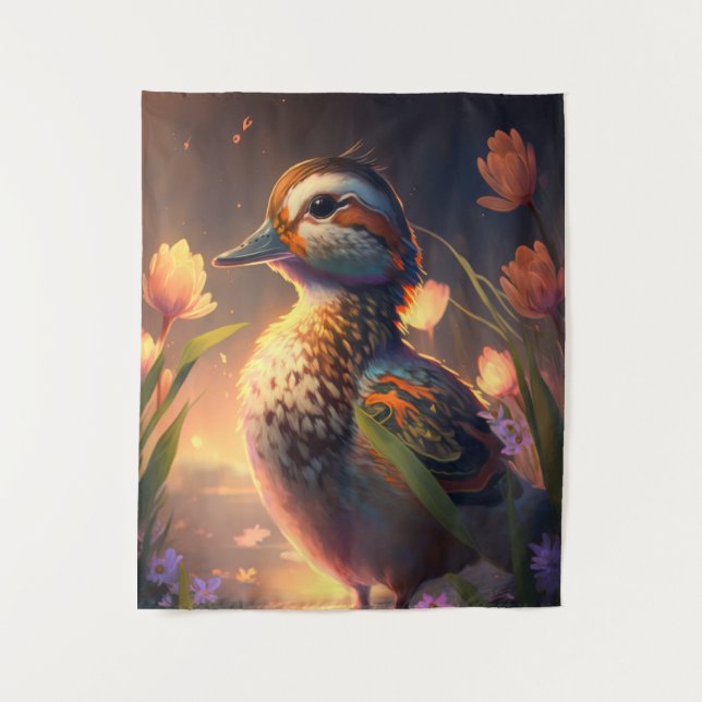 Tenture Peinture d'animaux d'oiseaux de canard Peinture d' (Devant)