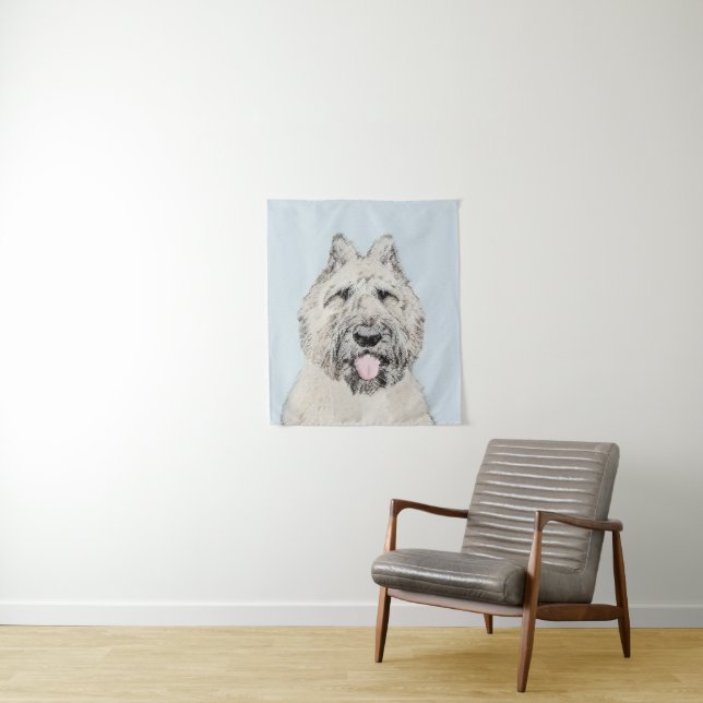 Tenture Peinture de Bouvier des Flandres - Art original de (En situation)