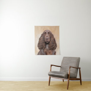 Tenture Peinture de Field Spaniel - Art original de chien