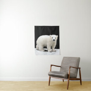 Tenture Peinture d'un ourson polaire - Art original de la