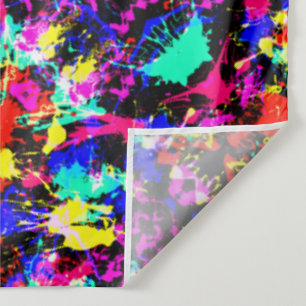 Tenture Peinture éclaboussée colorée mignonne
