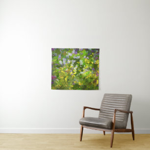 Tenture Peinture fleur sauvage Impasto - Art Fleur Origina