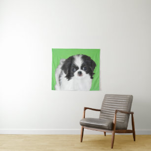 Tenture Peinture japonaise de chiot - Chien Art