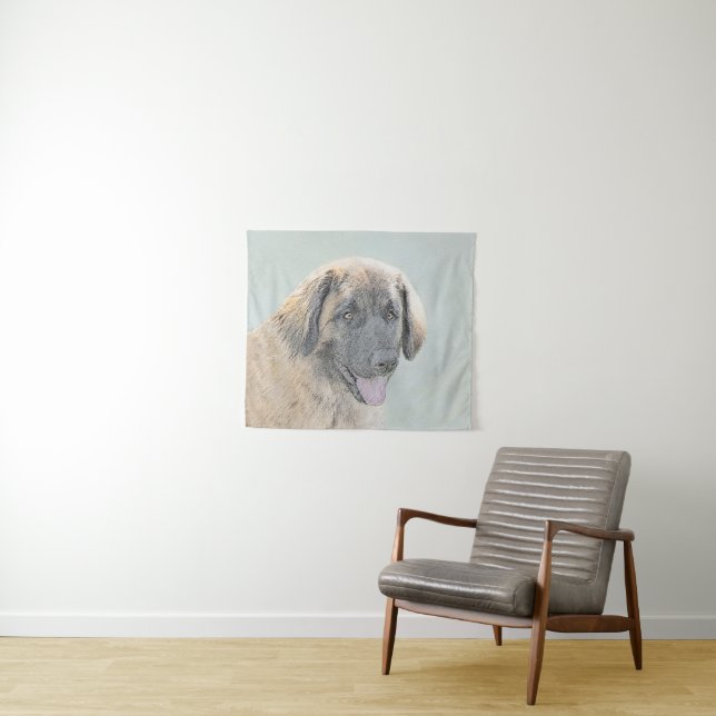 Tenture Peinture Leonberger - Joli art original chien (En situation (horizontale))
