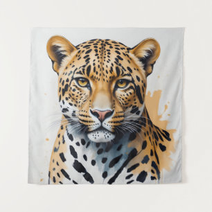 Tenture Peinture léopard moderne Art sauvage