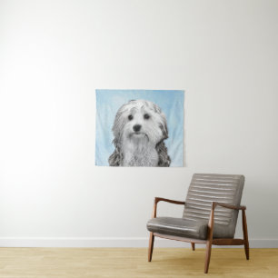 Tenture Peinture Lowchen - Art de chien original mignon