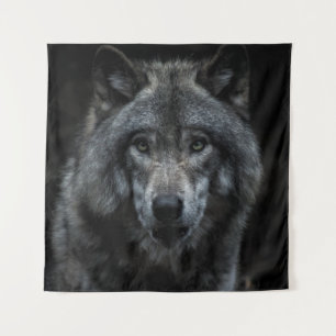 TENTURE PEINTURE NOIRE ET BROWN EN LOLLIER
