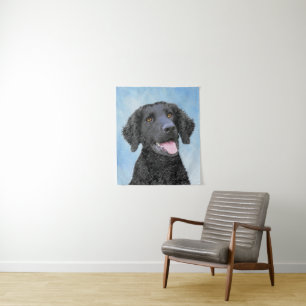 Tenture Peinture Retriever recouverte de boue - Art Chien 