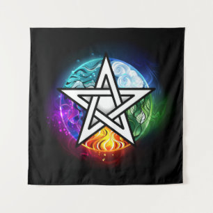 Tenture pentagramme du Wiccan