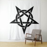 Pentagramme noir inversé