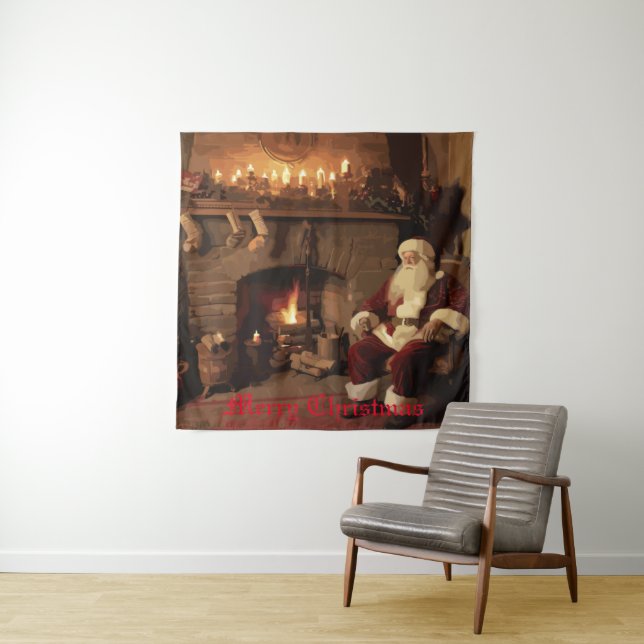 Tenture Père Noël Cosy Nook (En situation)