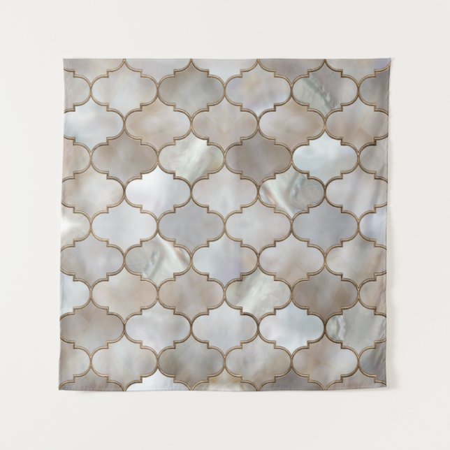 Tenture Perle et or marocain (Devant)