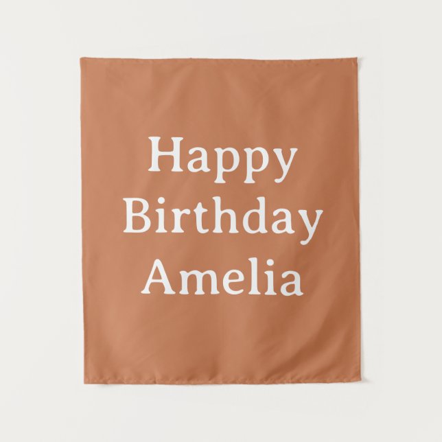 Tenture Personalized Birthday Banner Custom Name Flag Wall (Devant)