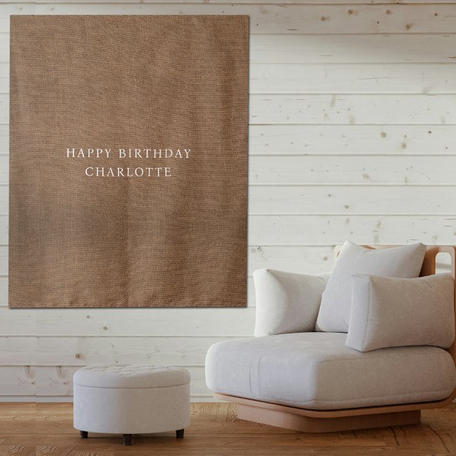 Tenture Personalized Birthday Name Flag Fabric Banner (Personalized Birthday Name Flag Fabric Banner Tapestry)