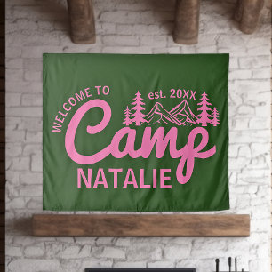 Tenture Personnalisé Camp Bach Bachelorette Party Custom