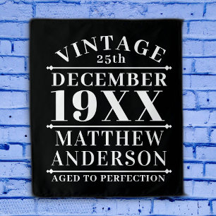 Tenture Personnalisé Vintage Vieilli à la Perfection