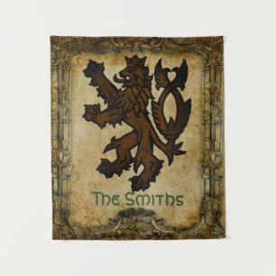 Tenture Personnalité héraldique du lion rampant