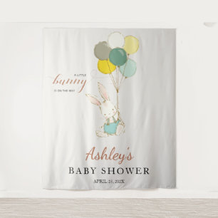 Tenture Petit Baby shower d'accueil Bunny 
