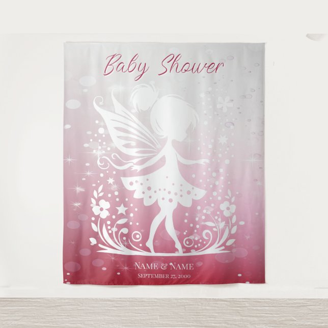 Tenture Petite fée florale arrière-plan (Devant)