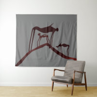 Petroglyphes Art rupestre africain - Animaux ancie