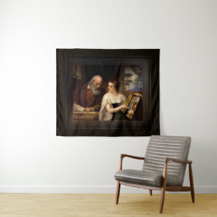 Tenture Philosophie et art chrétien par Daniel Huntington
