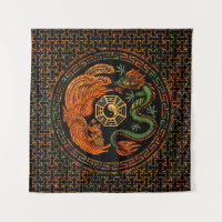 Phoenix et Dragon avec bagua #2