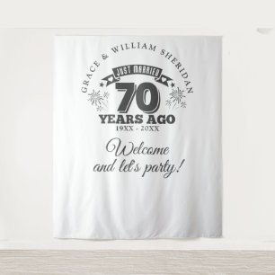 Tenture Photo du 70e anniversaire du mariage