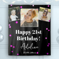 Photo personnalisée Moderne violet Anniversaire de