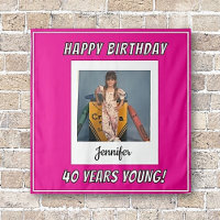 Photo vintage Joyeux Anniversaire Forever Young
