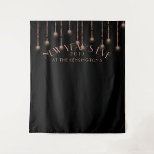 Tenture Photobooth élégant rose gold pour la Saint-Sylvest
