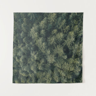 Tenture Photographie aérienne d'arbres verts