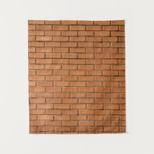 Tenture Photographie de closeup de mur de briques brunes