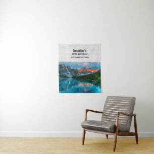 Tenture Photographie de montagne et de lac panoramique pou