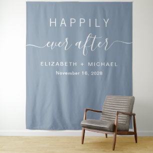 Tenture Photomaton Dusty Blue Happily Ever After