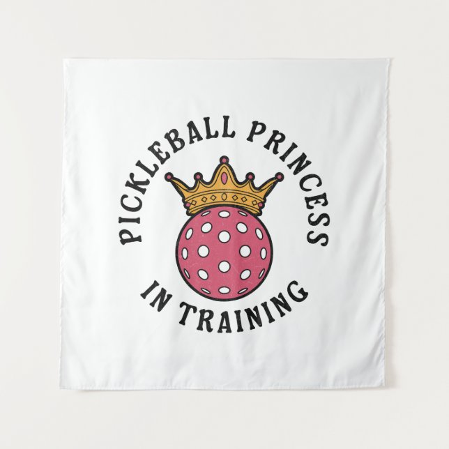 Tenture Pickleball femmes drôle (Devant)