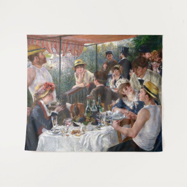 Tenture Pierre-Auguste Renoir - Déjeuner de la fête nautiq (Devant (Horizontal))