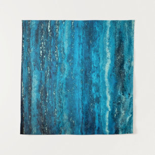 Tenture Pierre de marbre bleu
