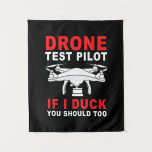Tenture Pilote d'essai de drone