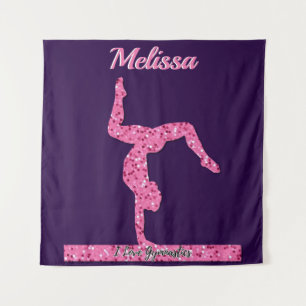 Tenture Pink Gymnastique Fille Éperche Balancier