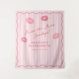Tenture Pink Orange Kiss The Miss Bach Photo Backdrop