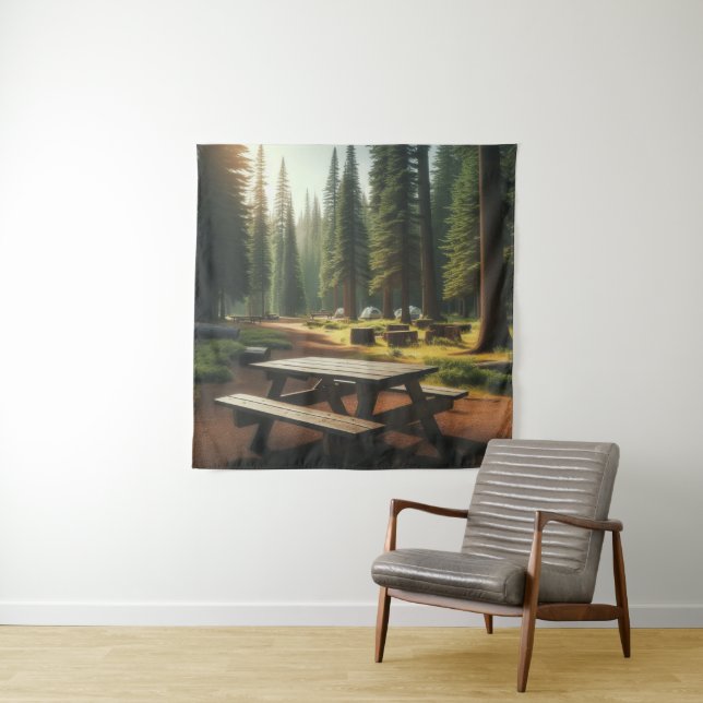 Tenture Pique-nique Table Camping (En situation)