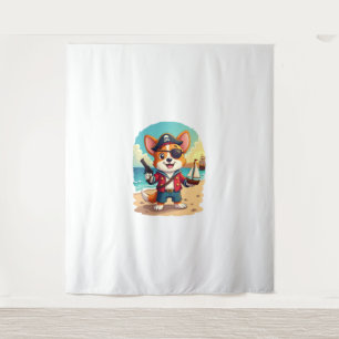 Tenture Pirate de chien berger allemand