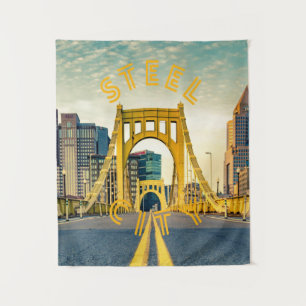 Tenture Pittsburgh Steel City Skyline 412 Pennsylvania Can