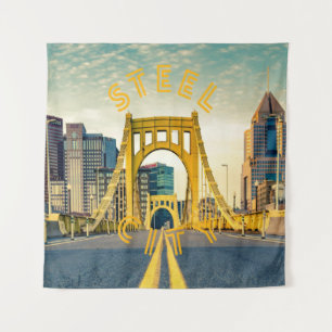 Tenture Pittsburgh Steel City Skyline 412 Pennsylvania Can