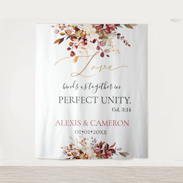 Tenture PixDezines Foliaage Automne Eucalyptus Col. 3:14 B (Devant)