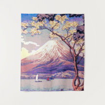 Pixel Mt Fuji du lac Yamanaka en Dusk Poster